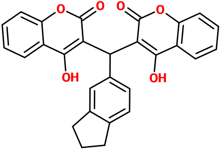 (image for) MC080151 3,3'-(5-Indanylmethylene)bis(4-hydroxycoumarin)